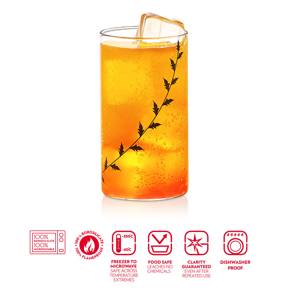 Borosil Black Krip Glass