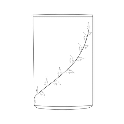 Borosil White Krip Glass