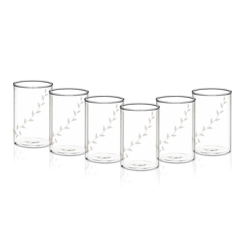 Borosil White Krip Glass