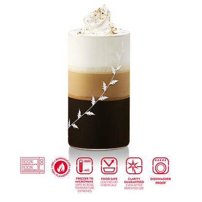 Borosil White Krip Glass