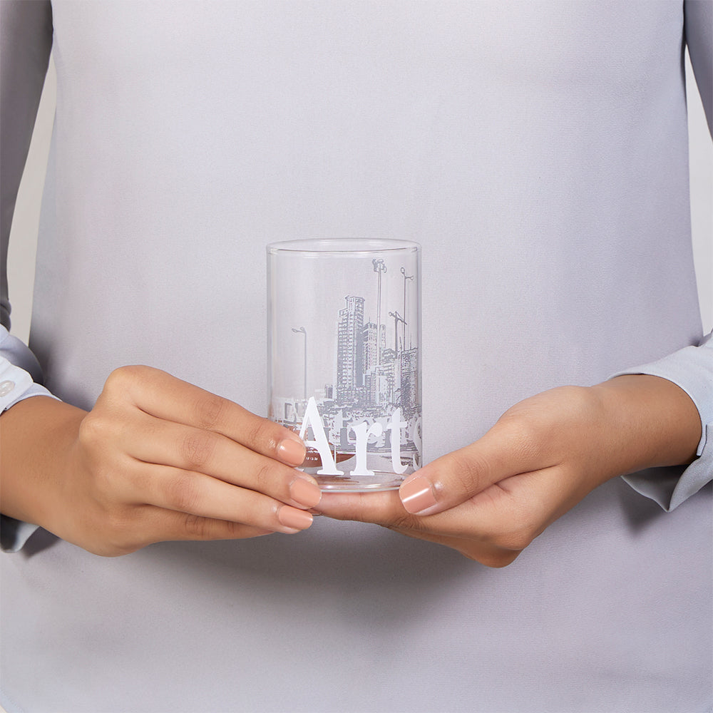 Borosil Roma Glass Medium Set of 6, 295 Ml