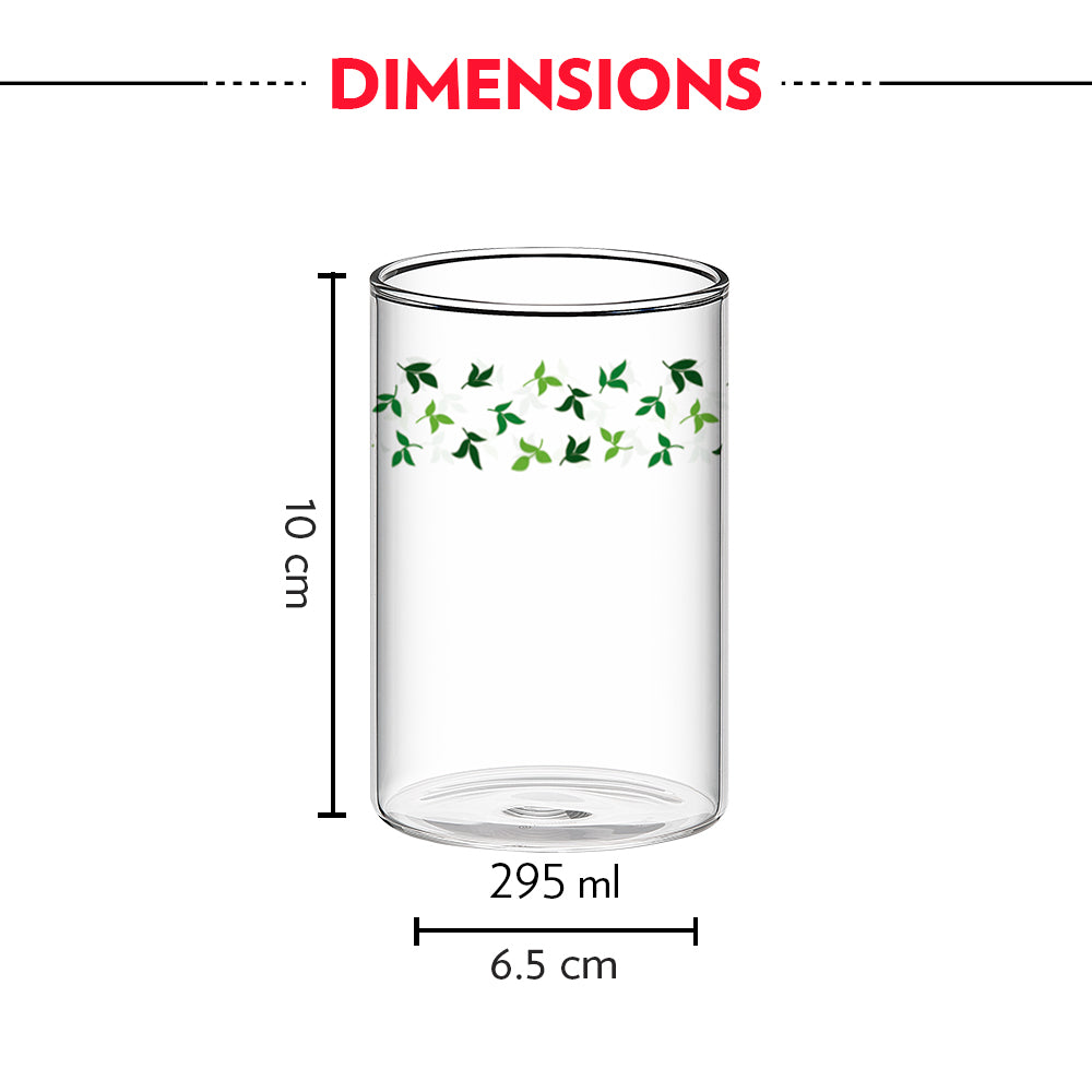 Borosil Vision Sage Glass, Set of 6