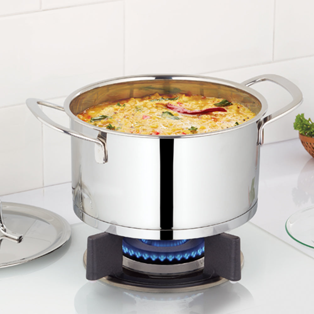 Borosil Cookfresh SS Casserole + Lid, 1.6L