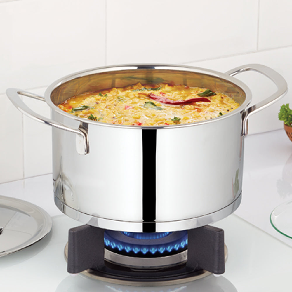 Borosil Cookfresh SS Casserole + Lid, 2.3L