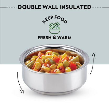 Carryfresh Round Stainless Steel Lunchbox