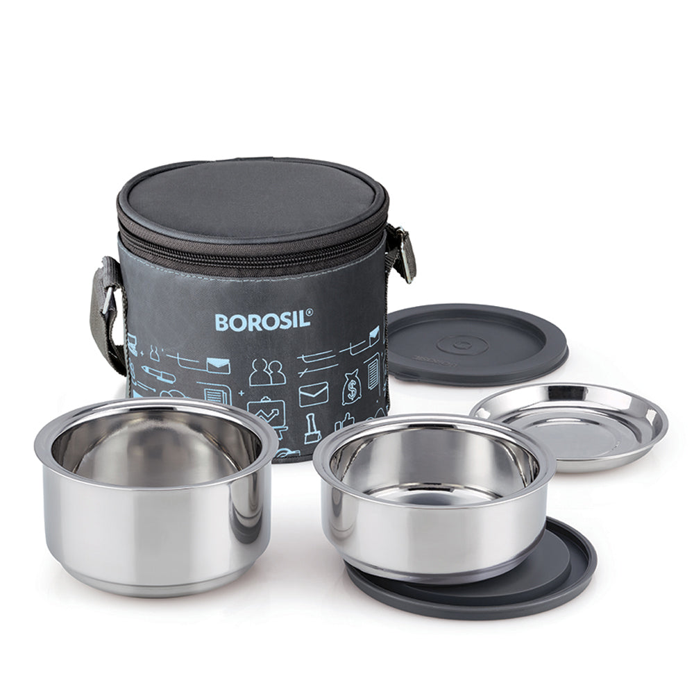 Borosil Carryfresh Lunchbox, Set of 2, Large