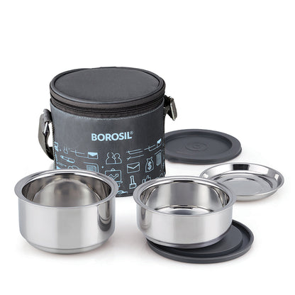 Carryfresh Round Stainless Steel Lunchbox