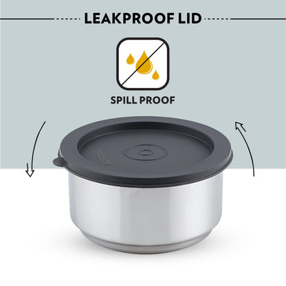 Carryfresh Round Stainless Steel Lunchbox