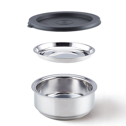 Carryfresh Round Stainless Steel Lunchbox