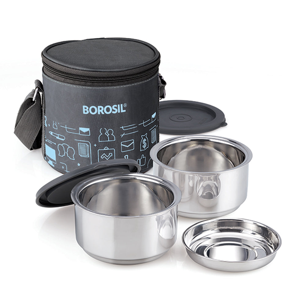 Borosil Carryfresh Lunchbox, Set of 2, Large