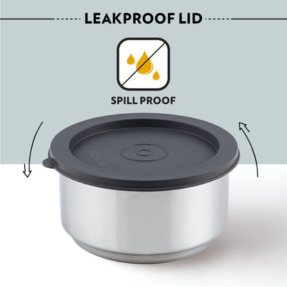 Carryfresh Round Stainless Steel Lunchbox