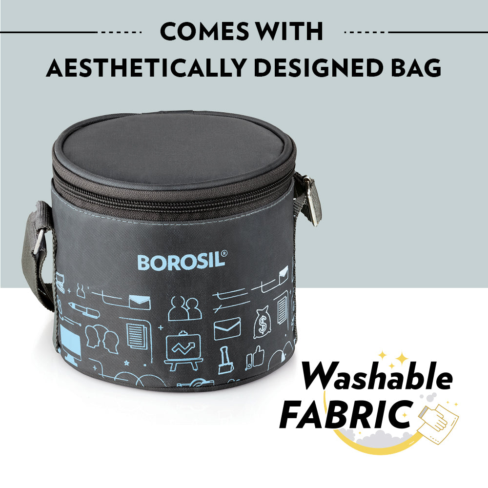 Borosil Carryfresh Lunchbox, Set of 2, Large