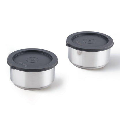 Carryfresh Round Stainless Steel Lunchbox