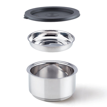 Carryfresh Round Stainless Steel Lunchbox