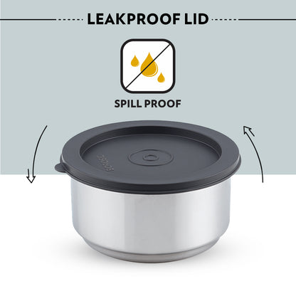 Carryfresh Round Stainless Steel Lunchbox