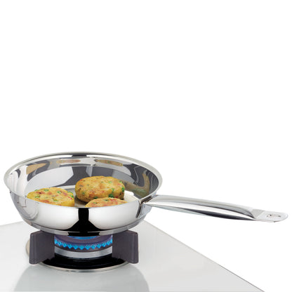 Borosil Cookfresh SS Frying Pan, 2.2L