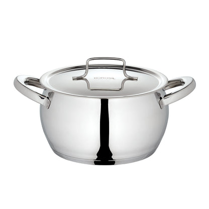 Borosil Cookfresh SS Handi Casserole + Lid, 2.1L