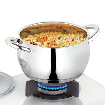 Borosil Cookfresh SS Handi Casserole + Lid, 4L