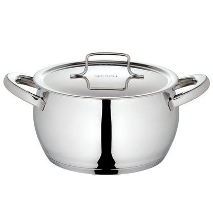 Borosil Cookfresh SS Handi Casserole + Lid, 4L