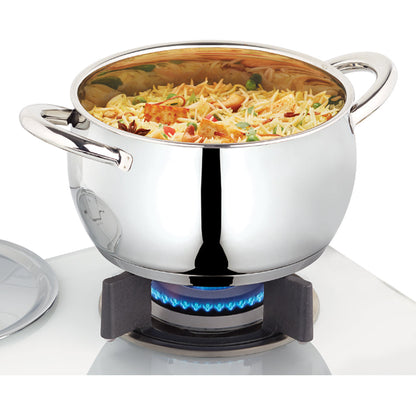 Borosil Cookfresh SS Handi Casserole + Lid, 4L