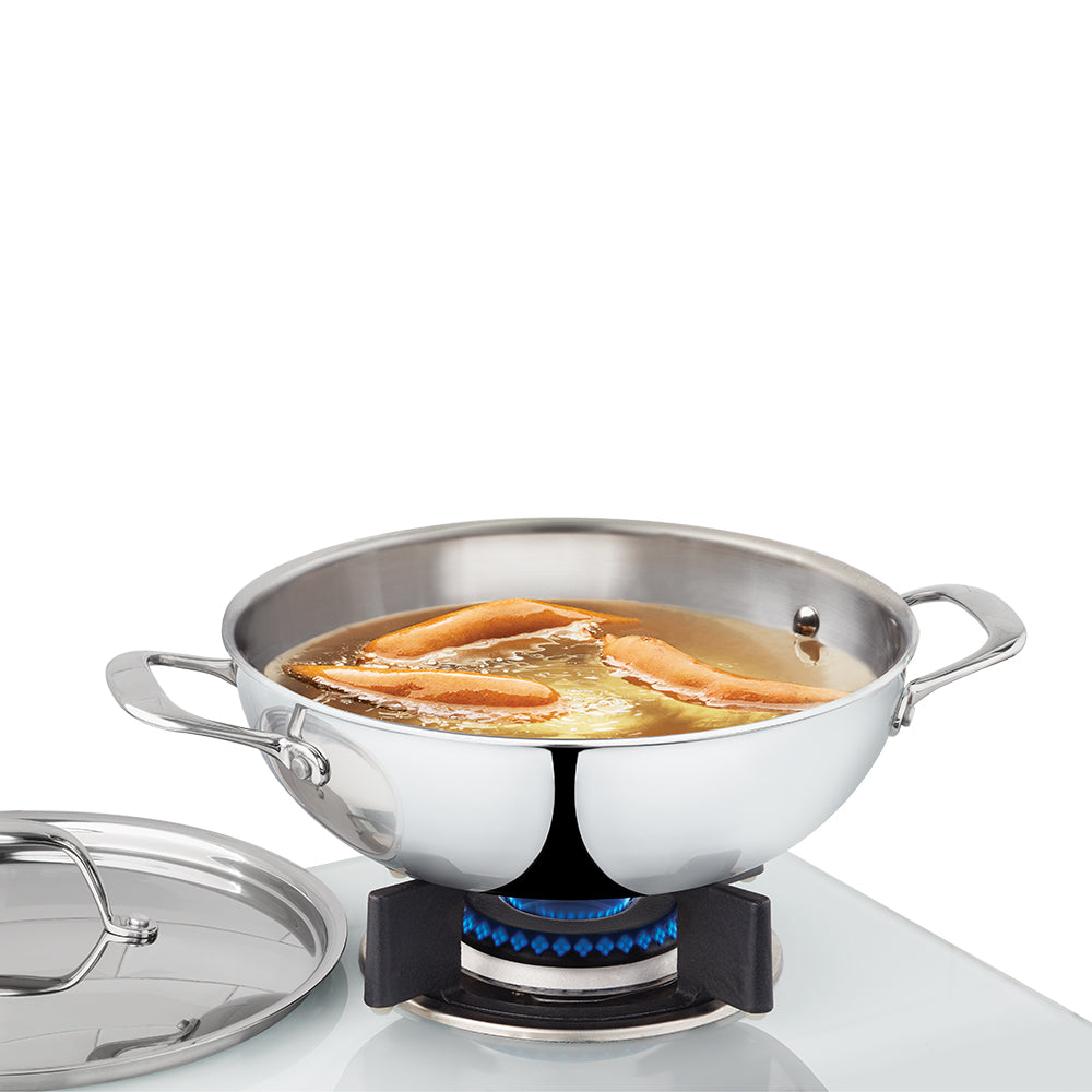 Borosil Cookfresh SS Five-ply Kadhai