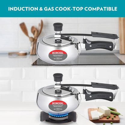 Borosil Pronto SS Pressure Cooker, 1L