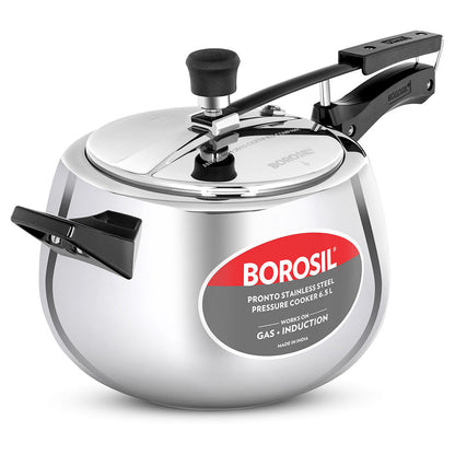 Borosil Pronto SS Pressure Cooker, 6.5L