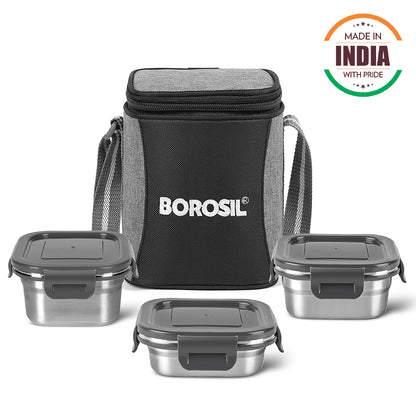 Feast Stainless Steel Square Tiffin Box