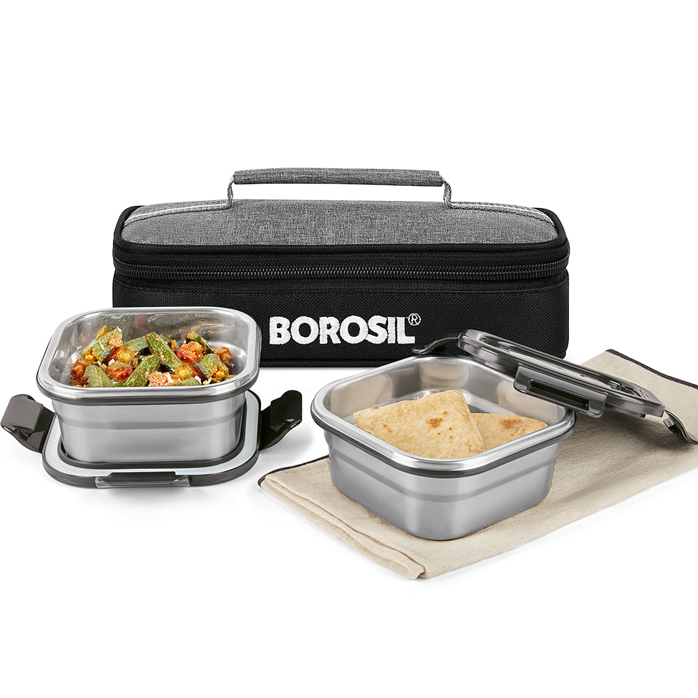 Feast Square Stainless Steel Tiffin Box