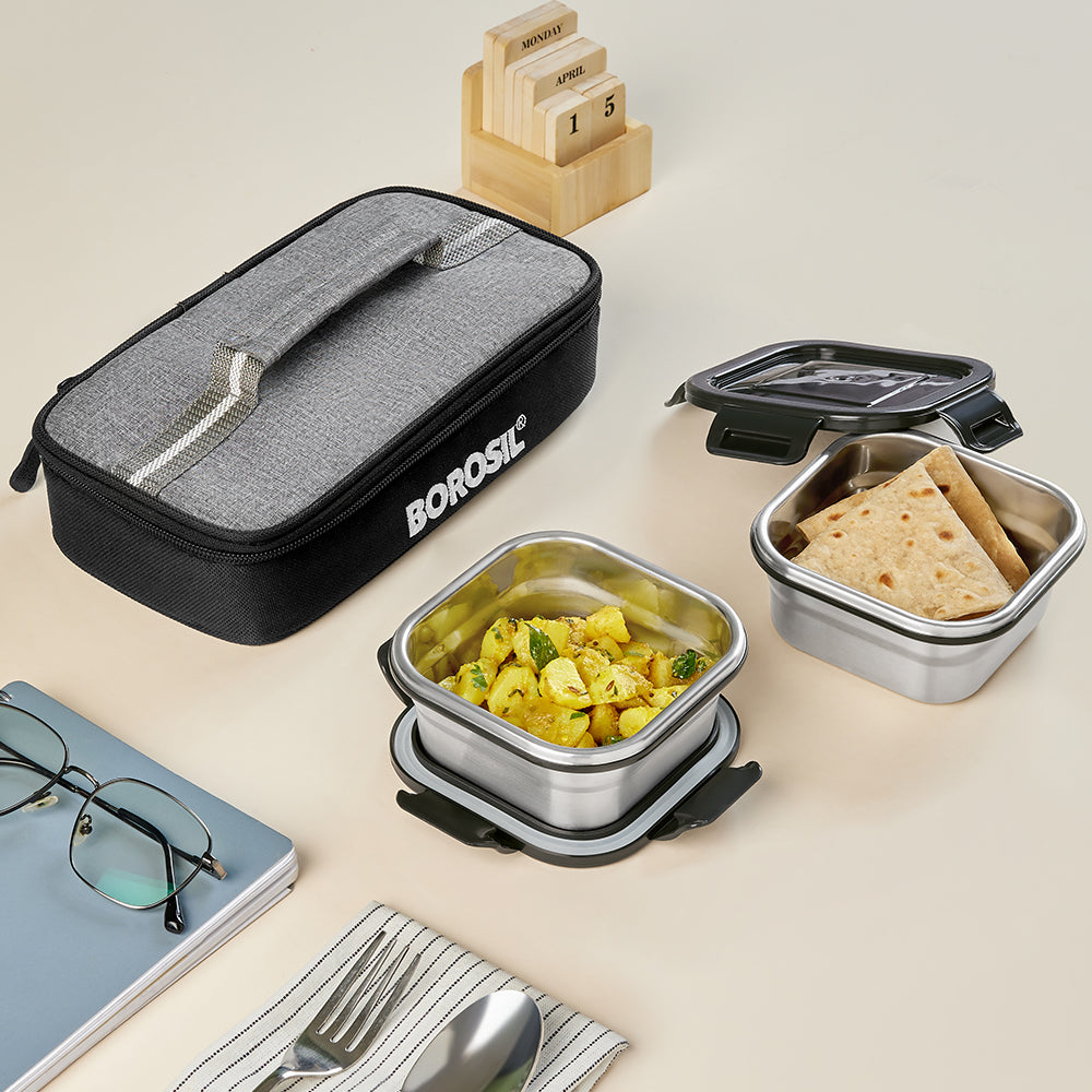 Feast Square Stainless Steel Tiffin Box