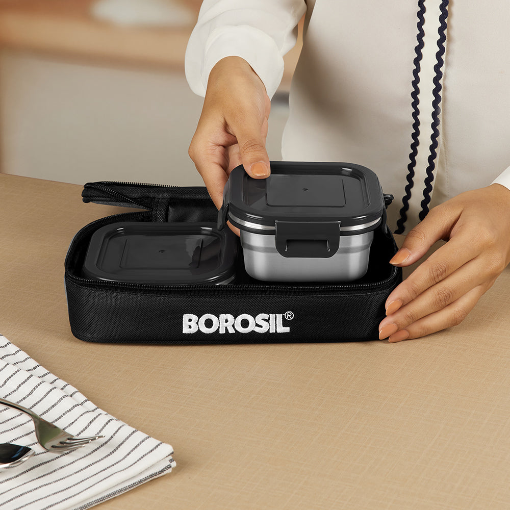 Feast Square Stainless Steel Tiffin Box