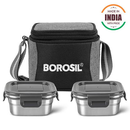 Feast Stainless Steel Square Tiffin Box