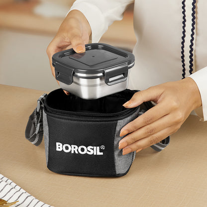 Feast Stainless Steel Square Tiffin Box