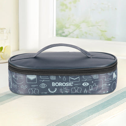 Borosil CarryFresh Lunch Bag For Lunch Box Set of 2, (180ml + 180ml), Flat