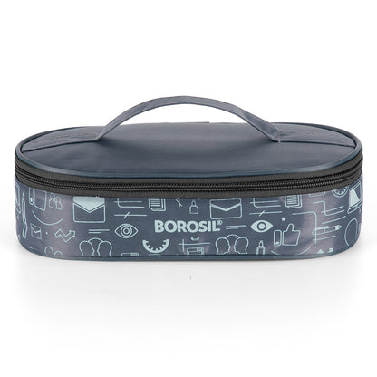 Borosil CarryFresh Lunch Bag For Lunch Box Set of 2, (180ml + 180ml), Flat