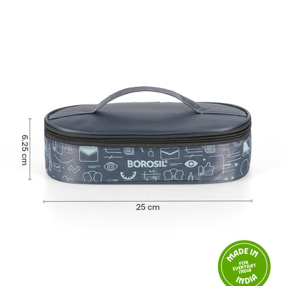 Borosil CarryFresh Lunch Bag For Lunch Box Set of 2, (180ml + 180ml), Flat