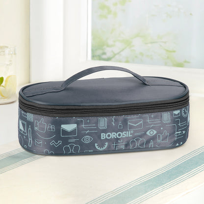 Borosil CarryFresh Lunch Bag For Lunch Box Set of 2, (280ml + 280ml), Flat