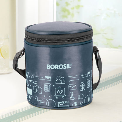 Borosil CarryFresh Lunch Bag For Lunch Box Set of 2, (280ml + 280ml), Tall