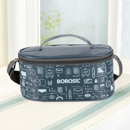 Borosil CarryFresh Lunch Bag For Lunch Box Set of 3, (475ml x 1 + 280ml x 2)