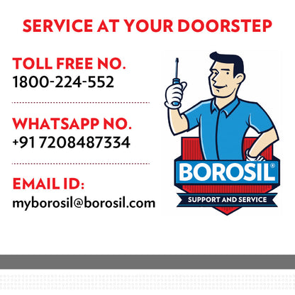 Borosil Inner Lid Tri-Ply Pressure Cooker, 1.5L