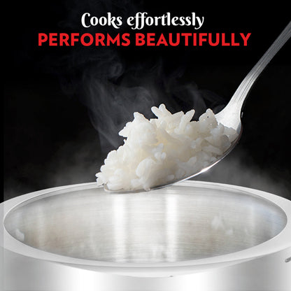 Borosil Inner Lid Tri-Ply Pressure Cooker, 5L