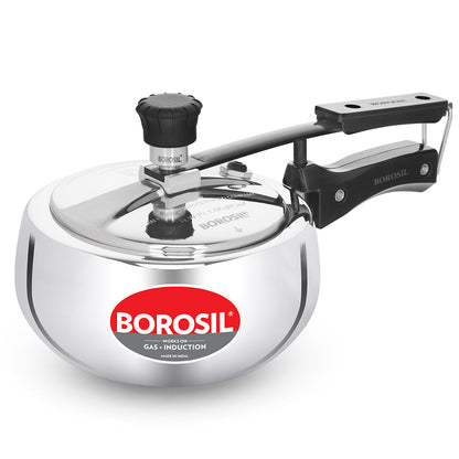 Borosil Pronto Tri-ply Inner Lid Pressure Cooker, 2.5L