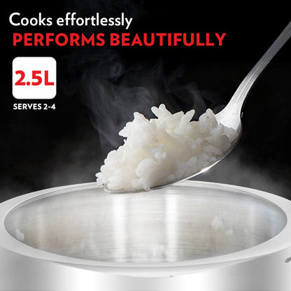 Borosil Pronto Tri-ply Inner Lid Pressure Cooker, 2.5L