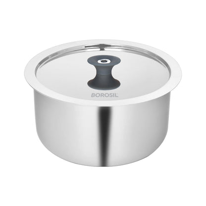 Borosil Cookfresh Triply Tope (Silicone Knob on Lid)