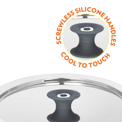 Borosil Cookfresh Triply Tope (Silicone Knob on Lid)