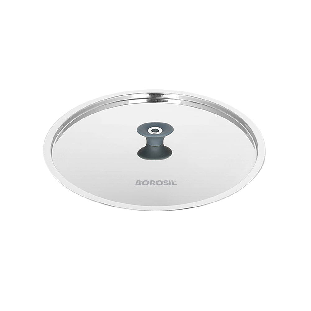 Borosil Cookfresh Triply Tasla (Silicone Handle + Lid)
