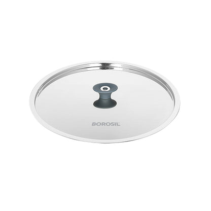 Borosil Cookfresh Triply Tasla (Silicone Handle + Lid)