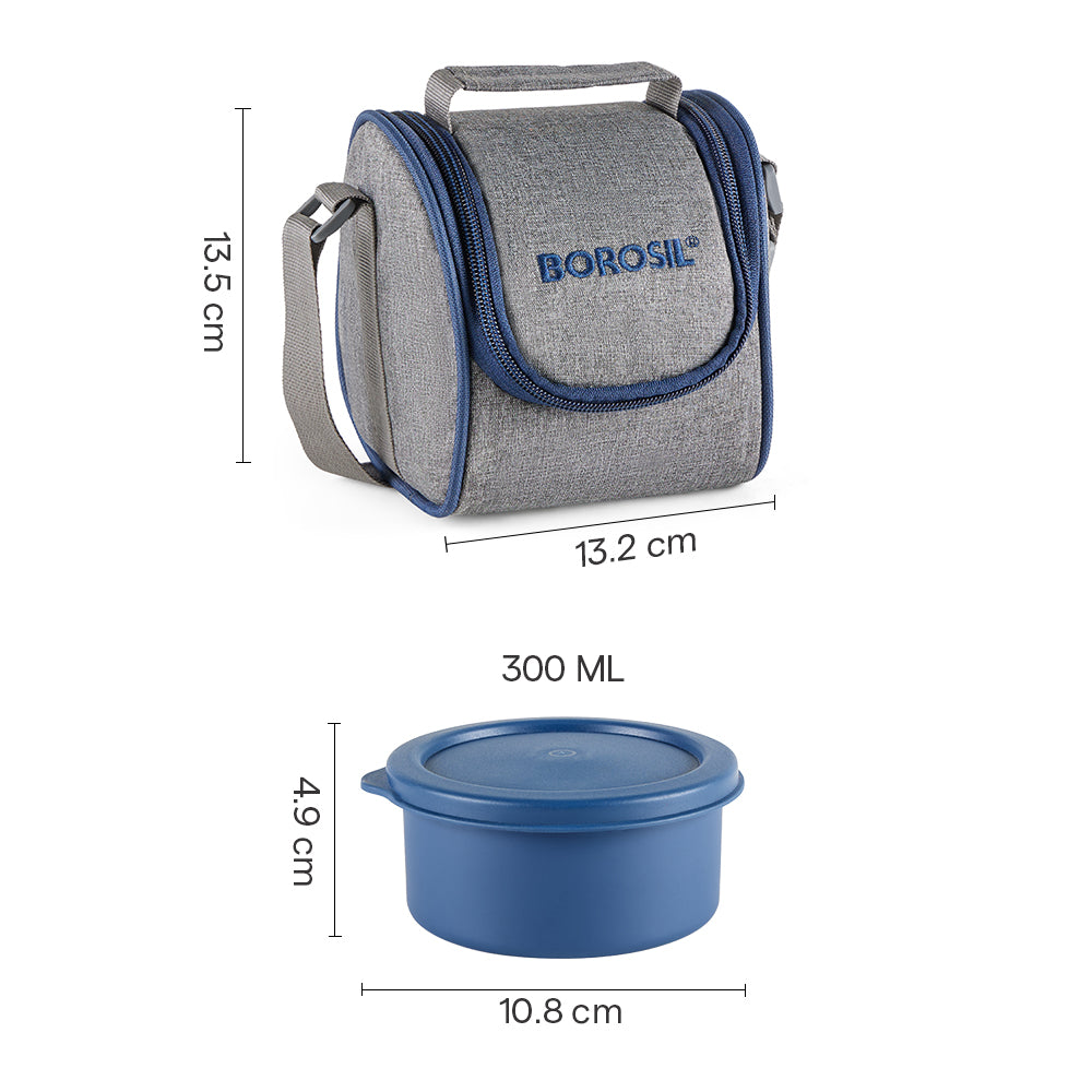 Carrymore Microwavable Round Stainless Steel Lunch Box