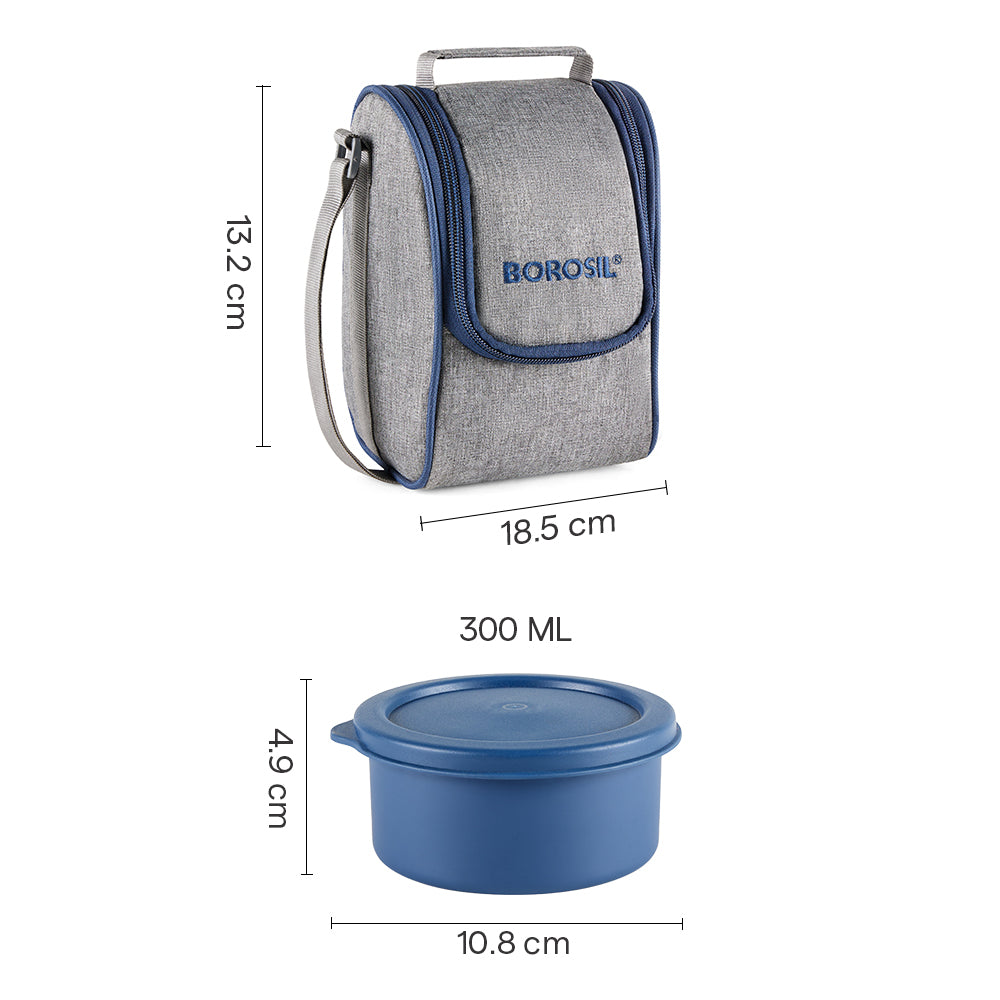 Carrymore Microwave Safe Round Stainless Steel Lunch Box