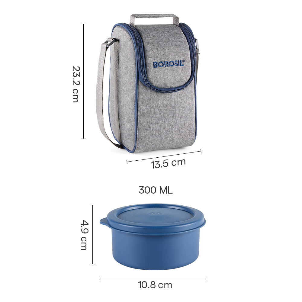 Carrymore Microwavable Round Stainless Steel Lunch Box